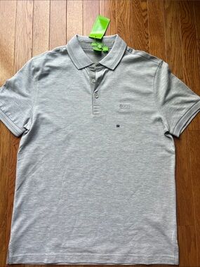 Hugo Boss Light Gray Men's Polo Shirt